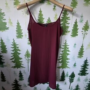 Halogen Burgundy Slip Lining Dress
